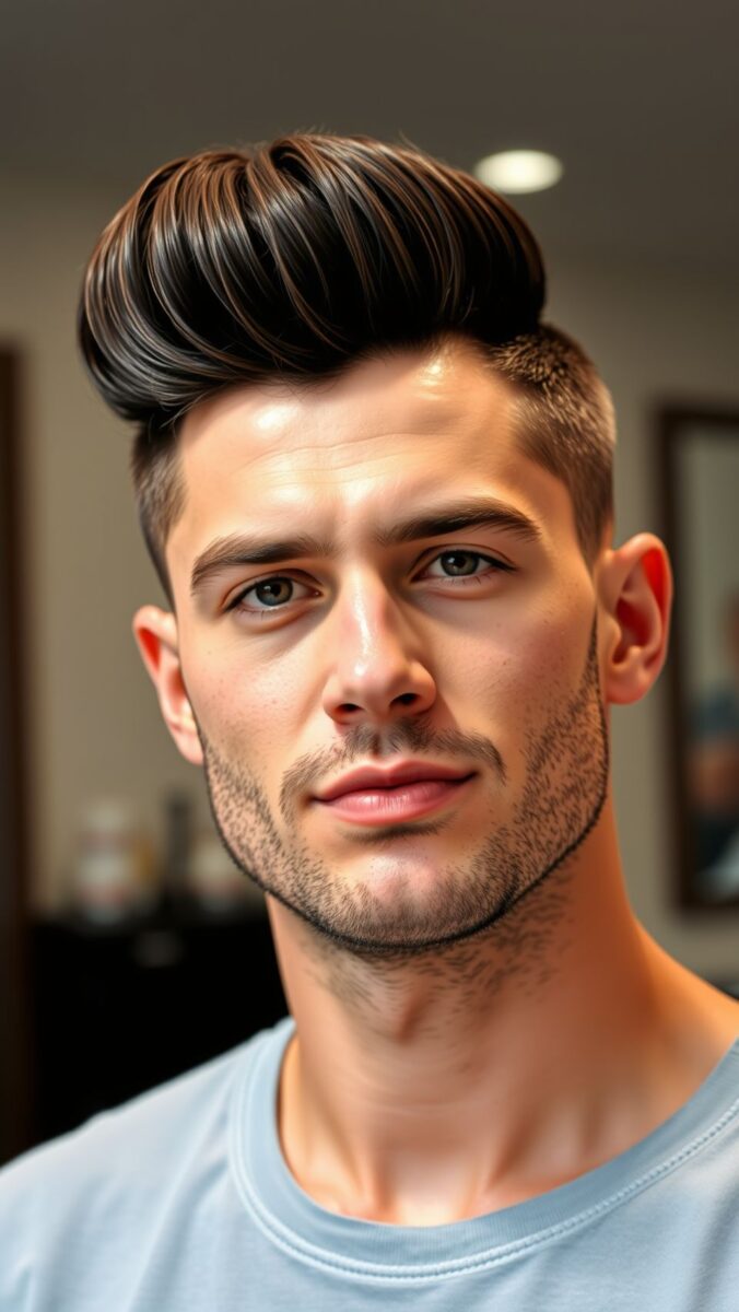 Coupe Pompadour : élégance et astuces 1 coupe pompadour