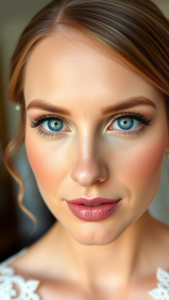 Maquillage mariage yeux bleus : secrets & astuces
