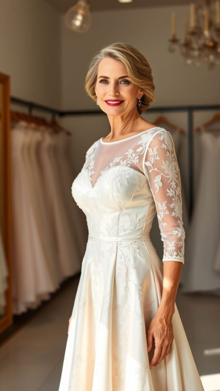 Robe de mariée 50 ans : élégance intemporelle 16 Robe de mariée 50 ans : élégance intemporelle