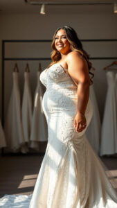 Robe de mariée grande taille : guide complet