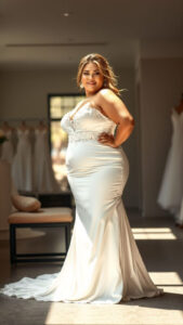 Robe de mariée ronde : guide et astuces